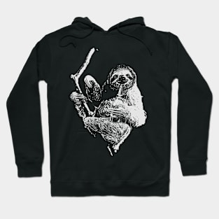 Sloth Drinking Beer Hoodie